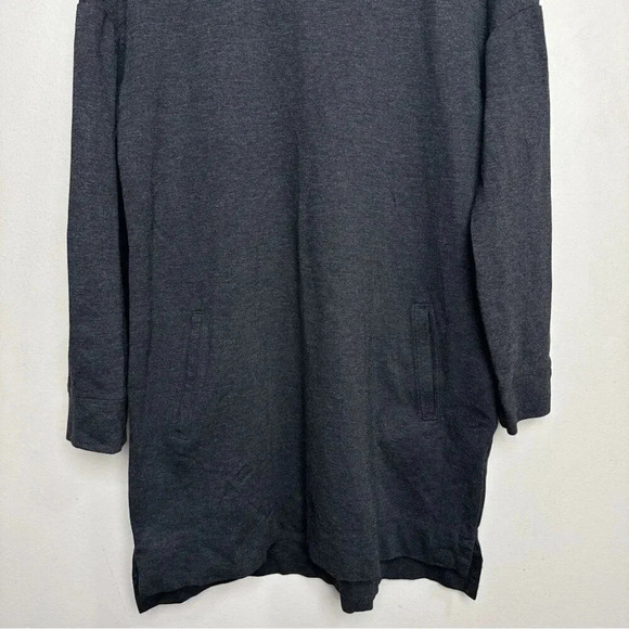 Lord & Taylor Womens Size Medium Grey Crew Neck Weighted Dress - Picture 5 of 14